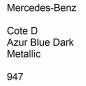 Preview: Mercedes-Benz, Cote D Azur Blue Dark Metallic, 947.